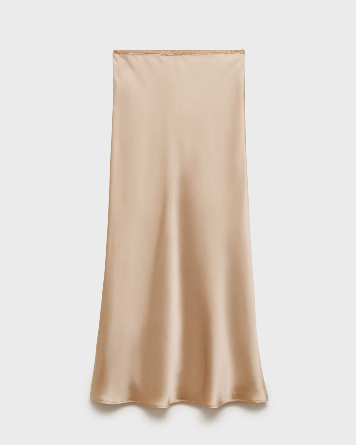 Gold Satin Pencil Skirt - Image 5