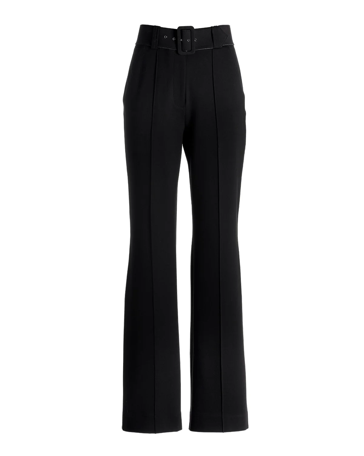 Belted High Waist Wide Leg Pant-Black - Image 5