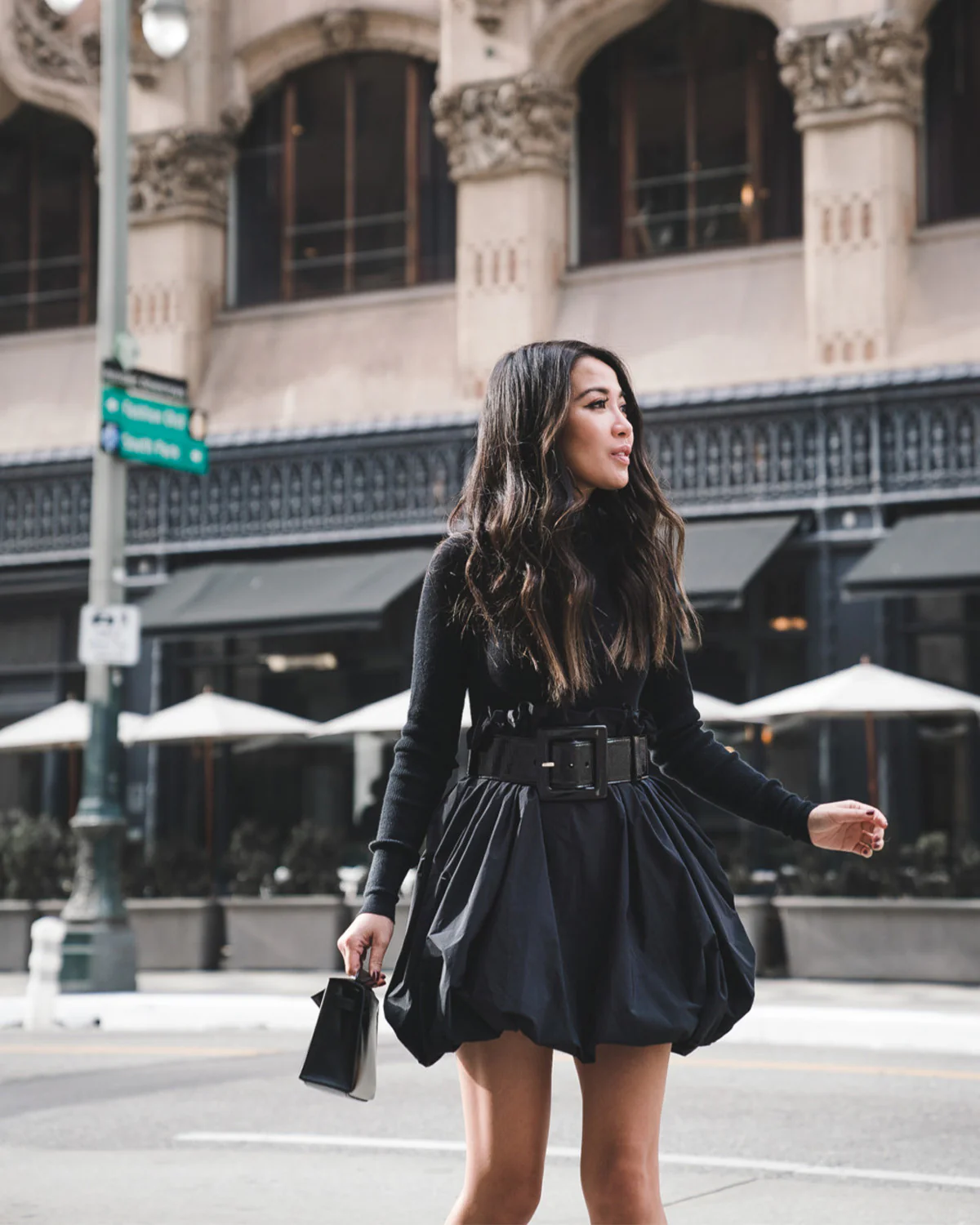 Black Balloon Skirt