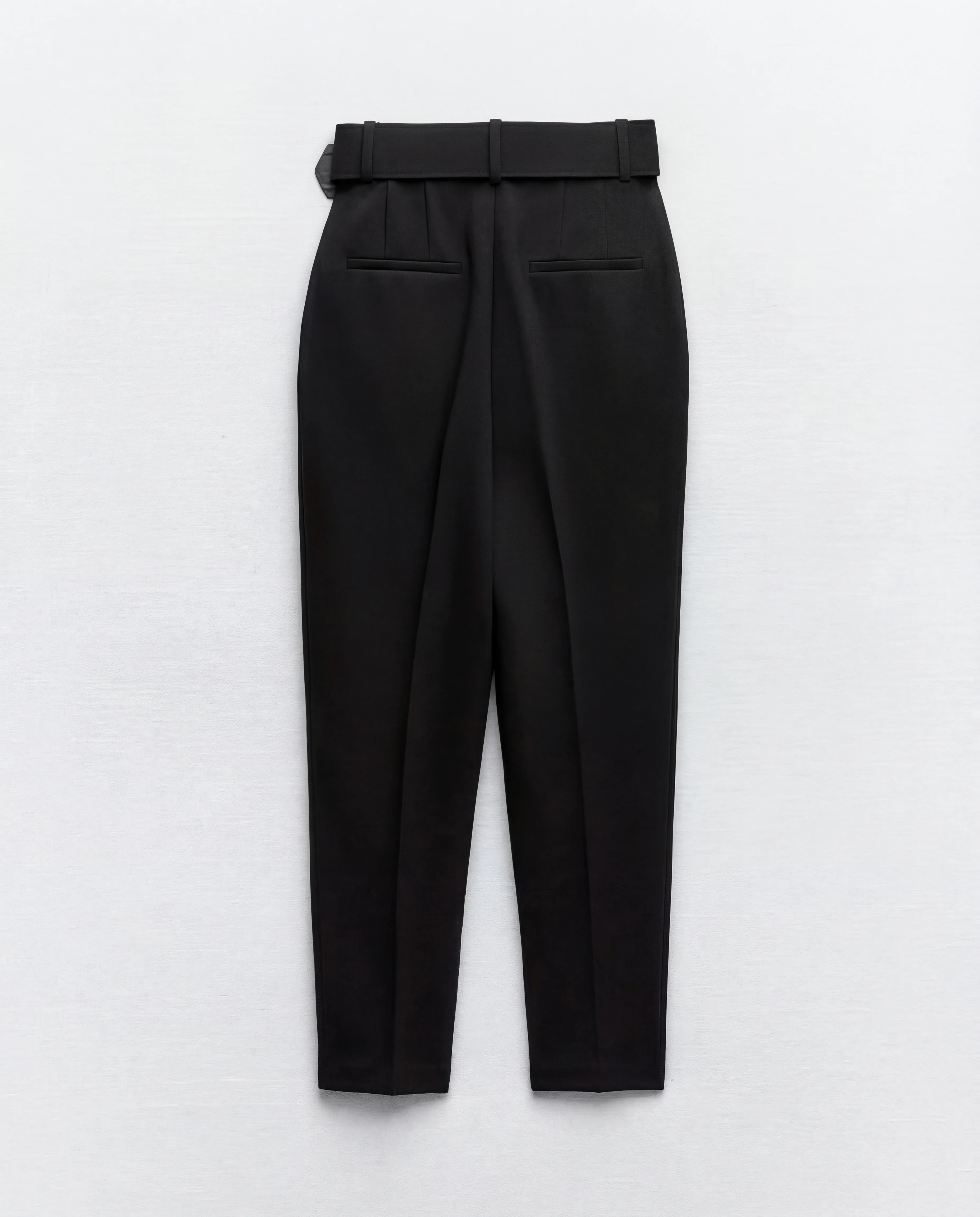 Black Belted Citywear Trousers - Image 3