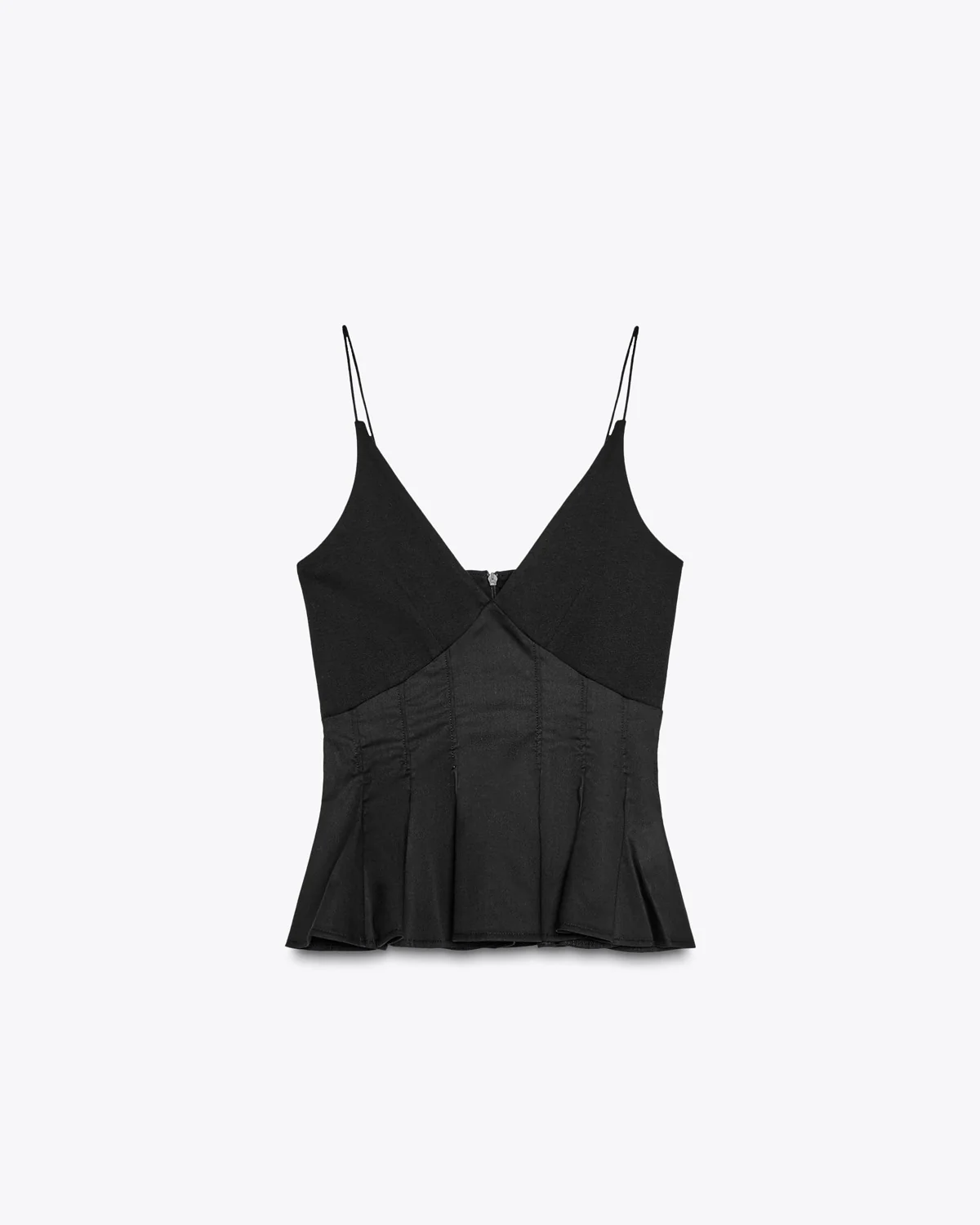 Black Spaghetti Cotton Top - Image 7