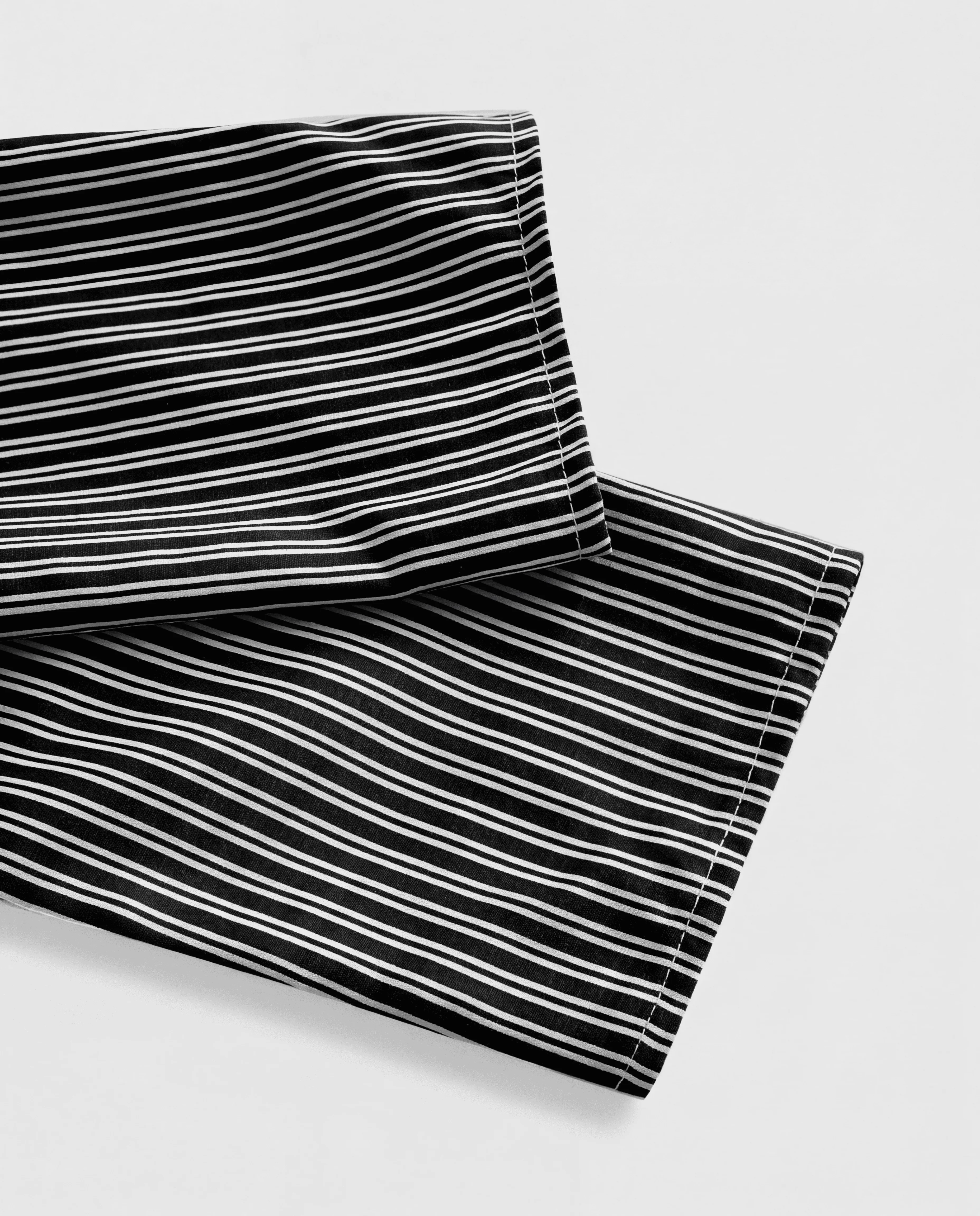 Black Stripe Asymmetric Hem Shirt - Image 4