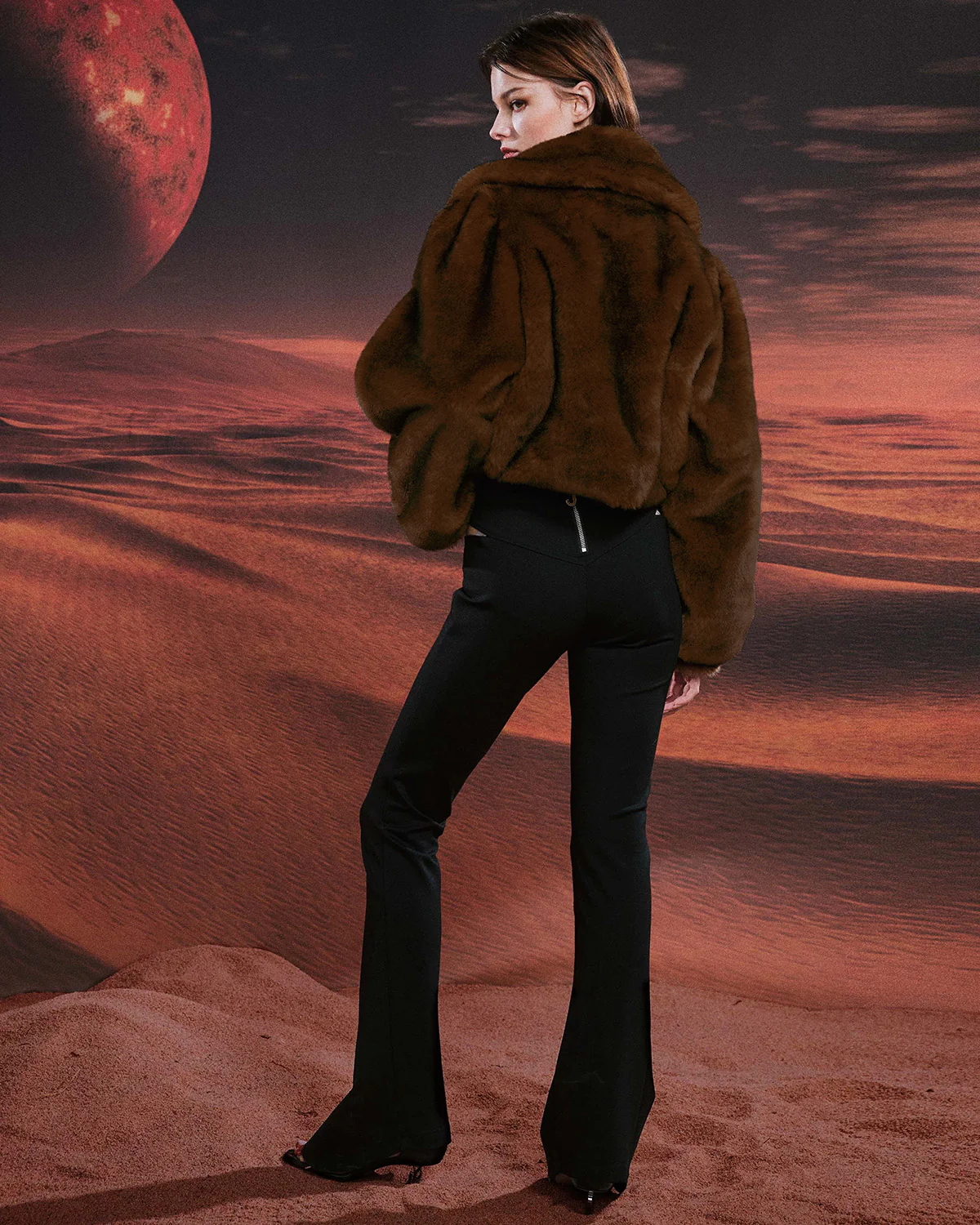 Brown Fur Jacket - Image 4