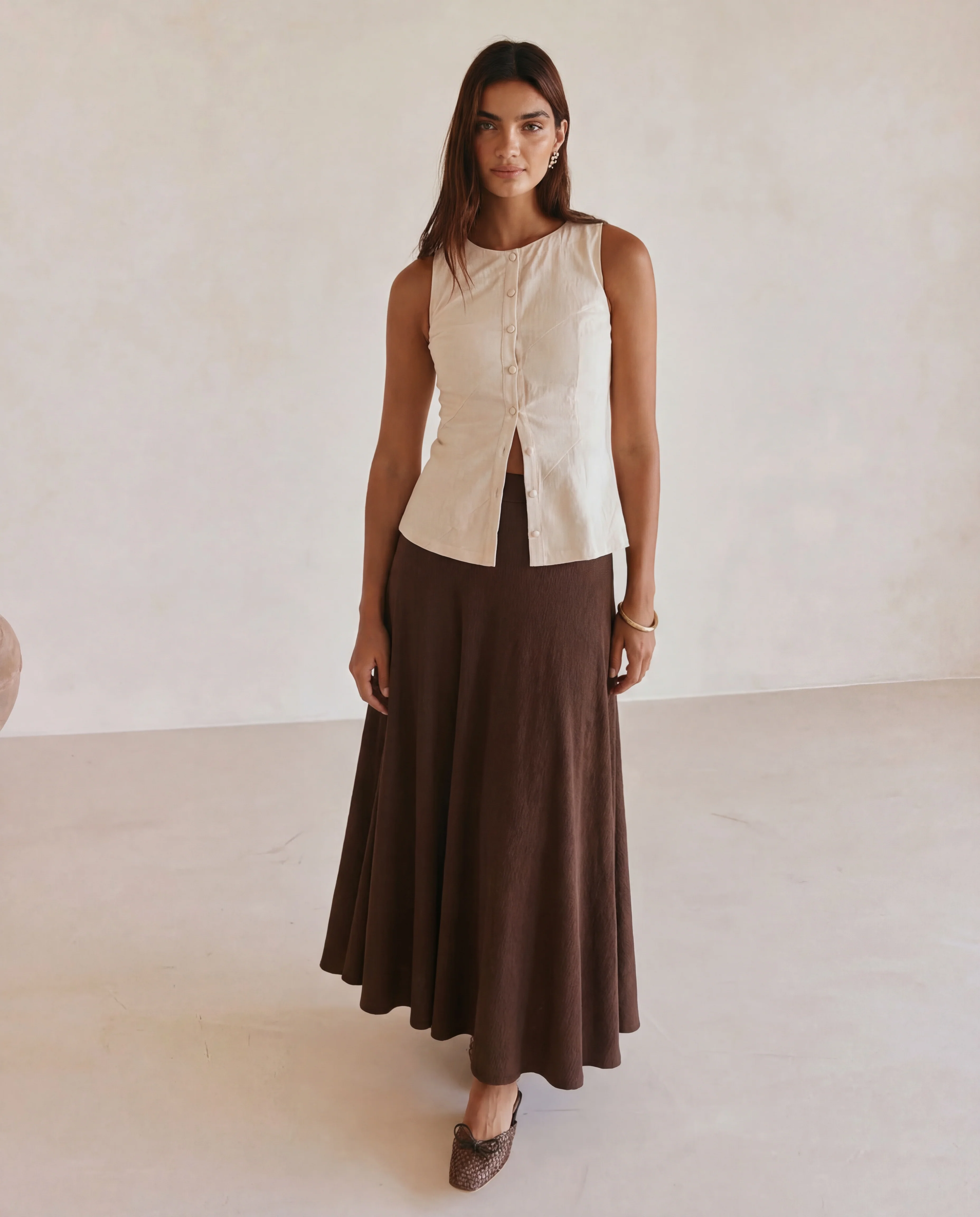 Flared A Line Maxi Skirt - Image 3