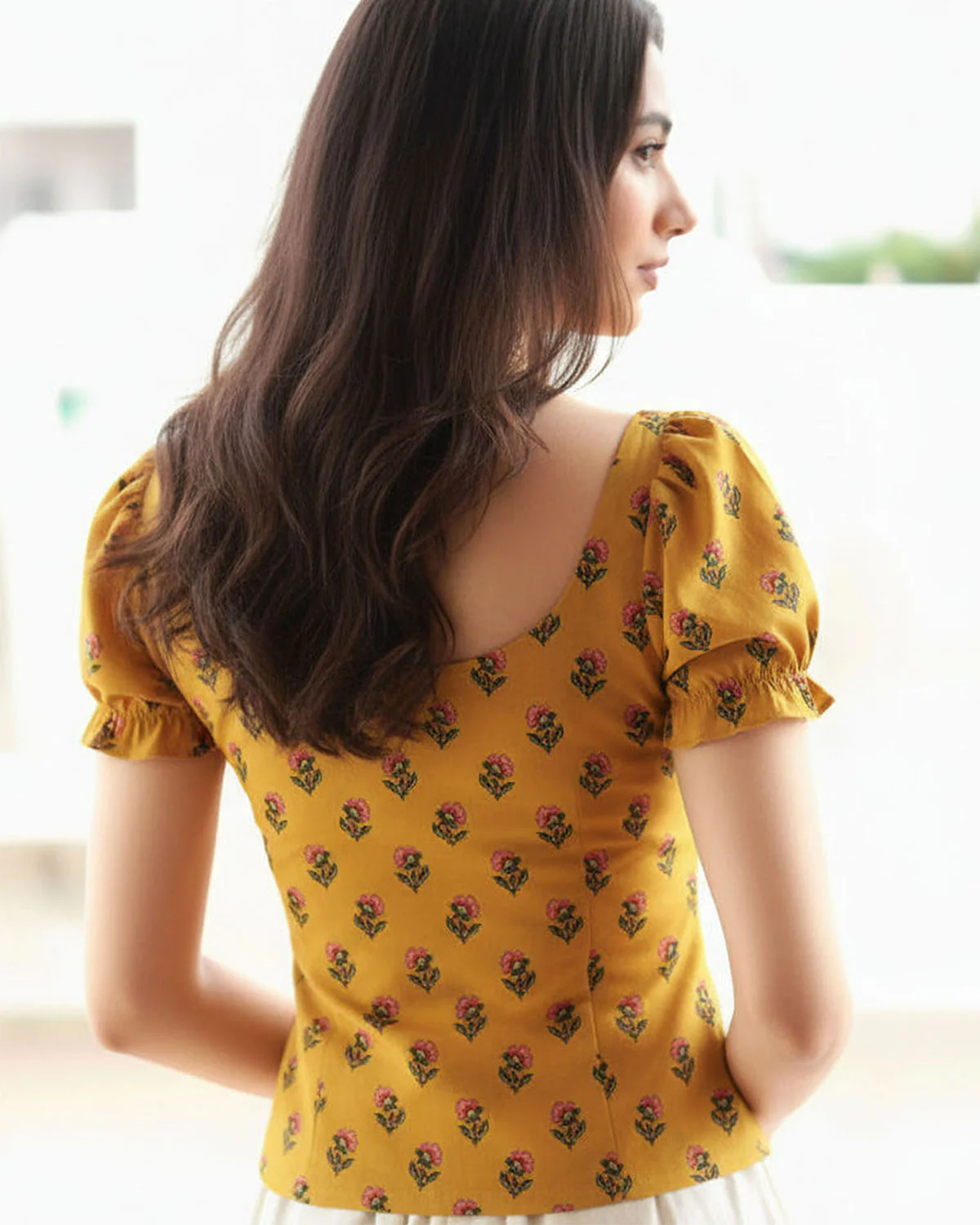 Floral Print Tulip Hem Corset Top - Image 5
