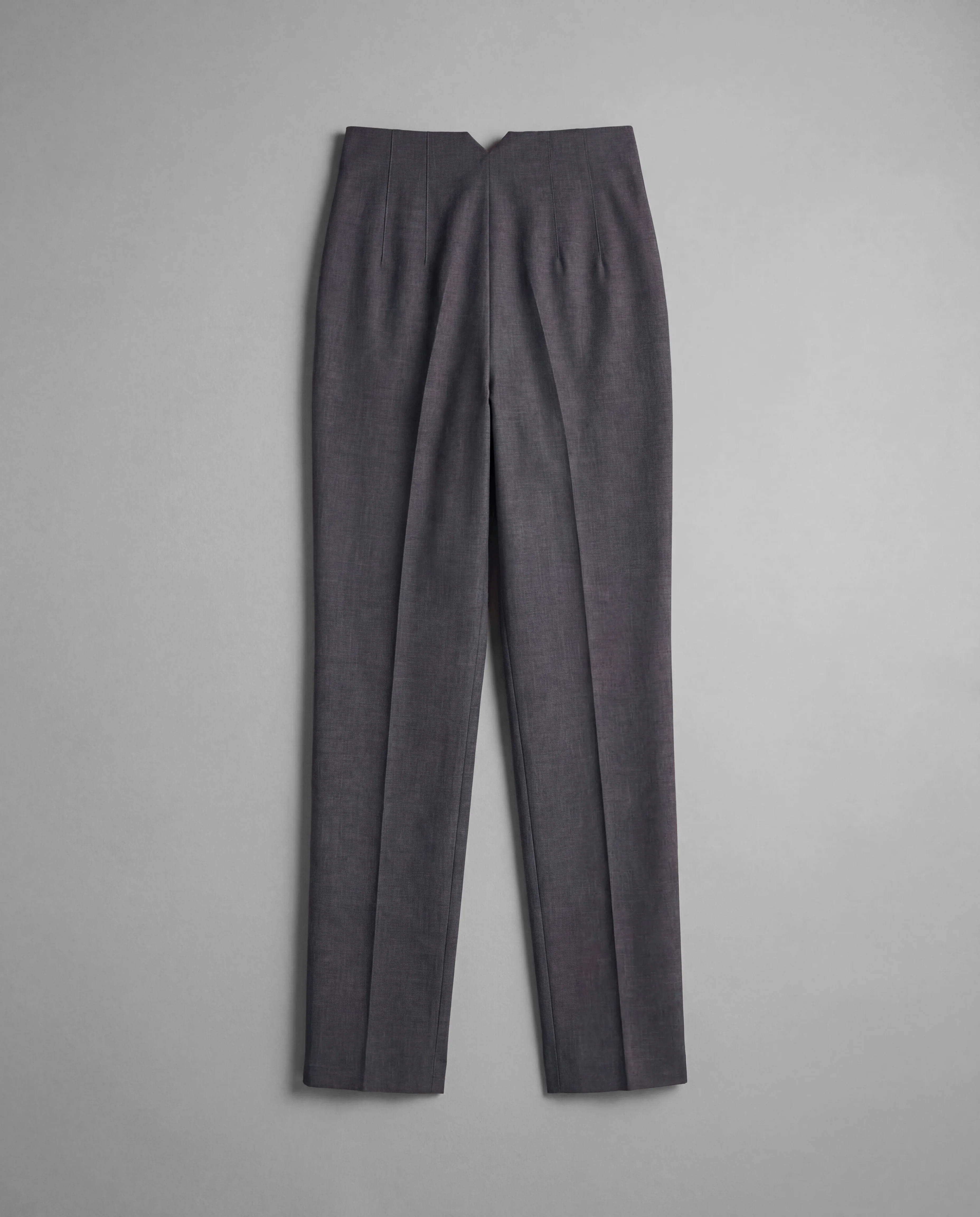 Grey High-Waist Tapered Trouser - Image 4