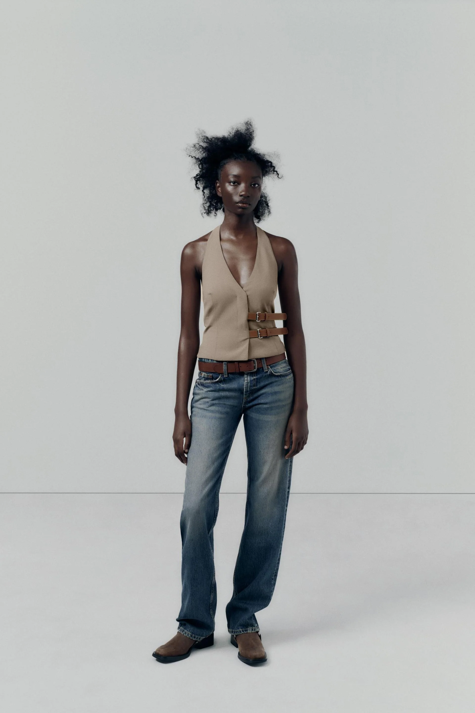 Belted Halter Vest Top - Image 3