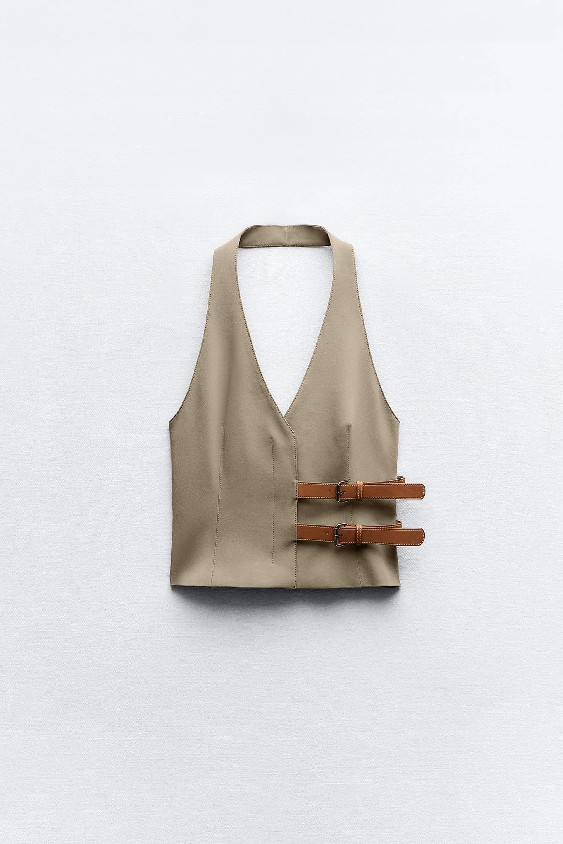 Belted Halter Vest Top - Image 4