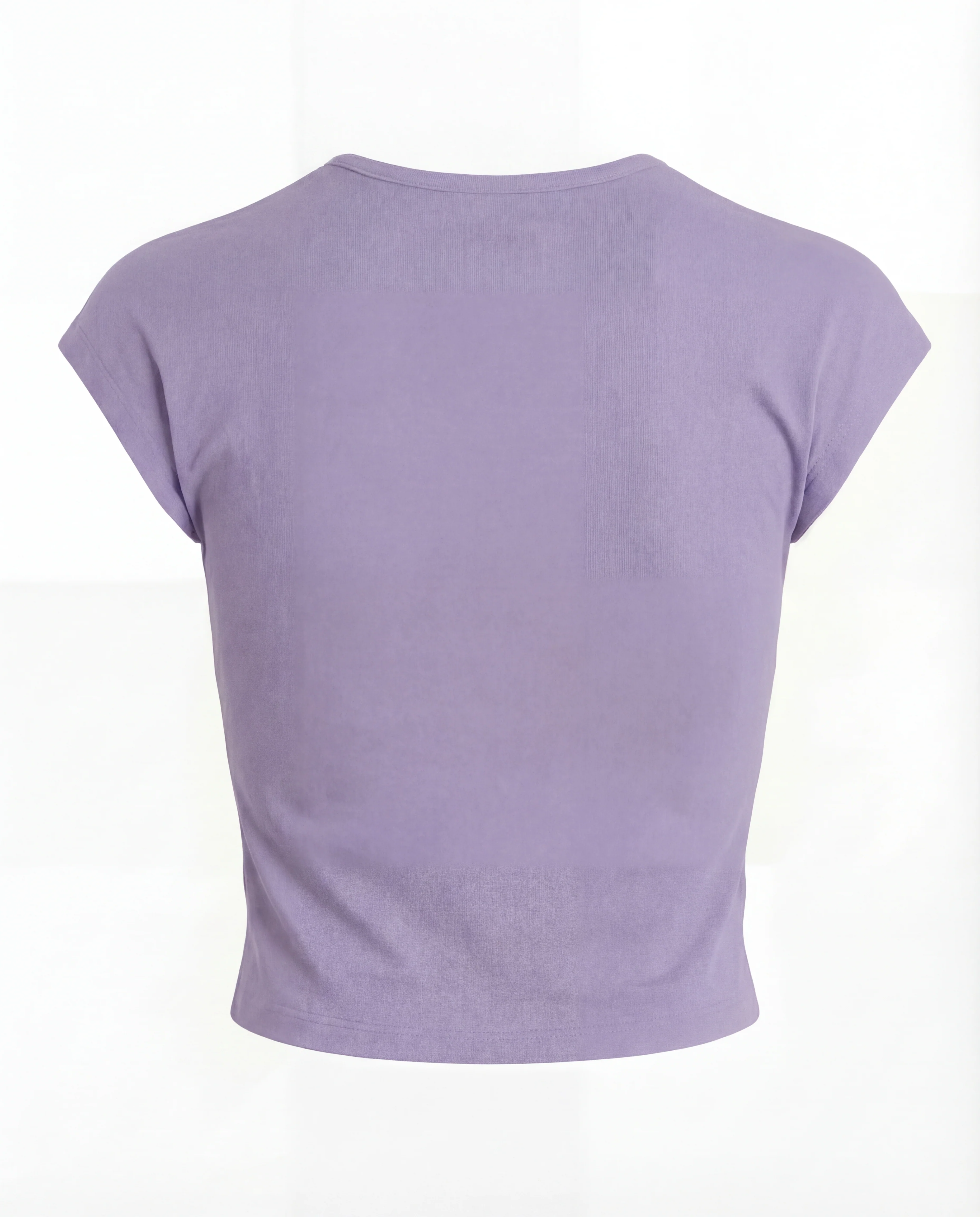Lavender Ribbed Fitted Top - Image 5