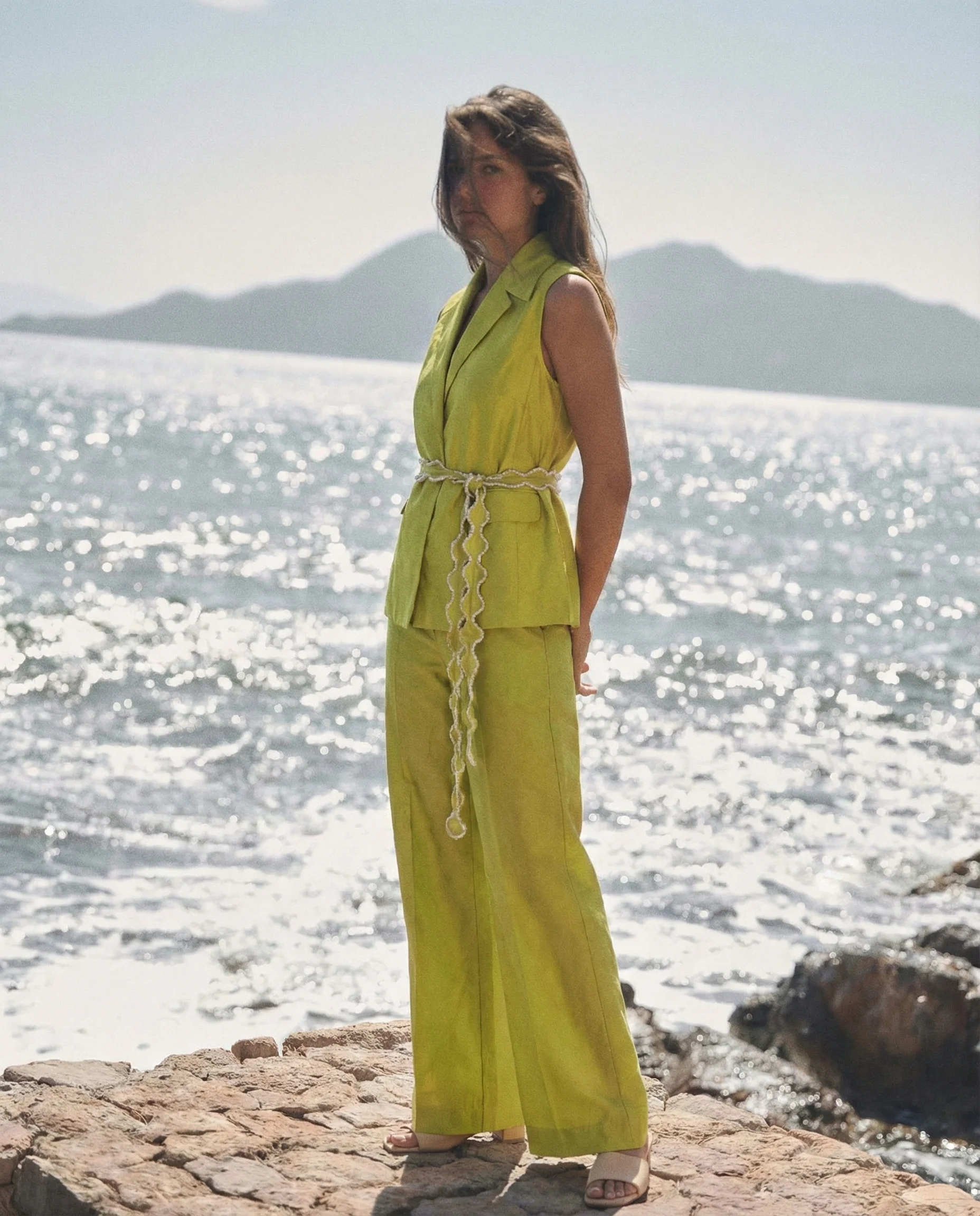 Lime Green Top and Pant Co-ord Set - Image 3