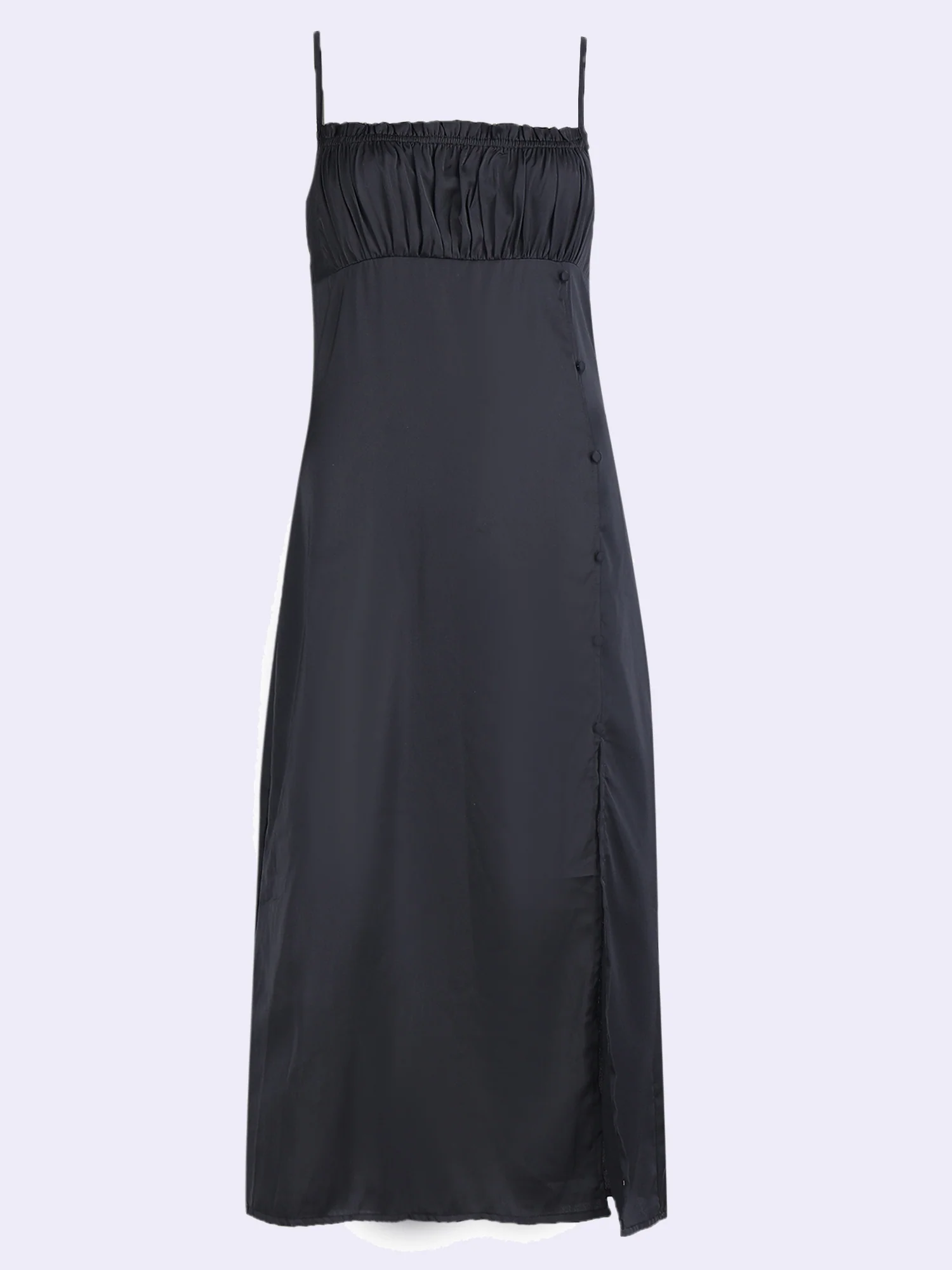 Satin Slit Dress - Image 6