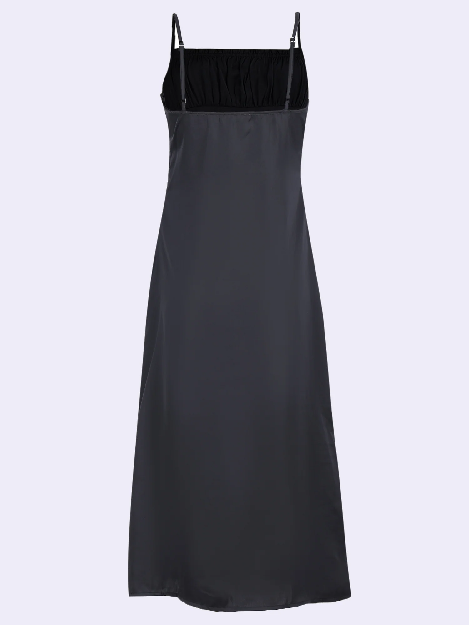 Satin Slit Dress - Image 7
