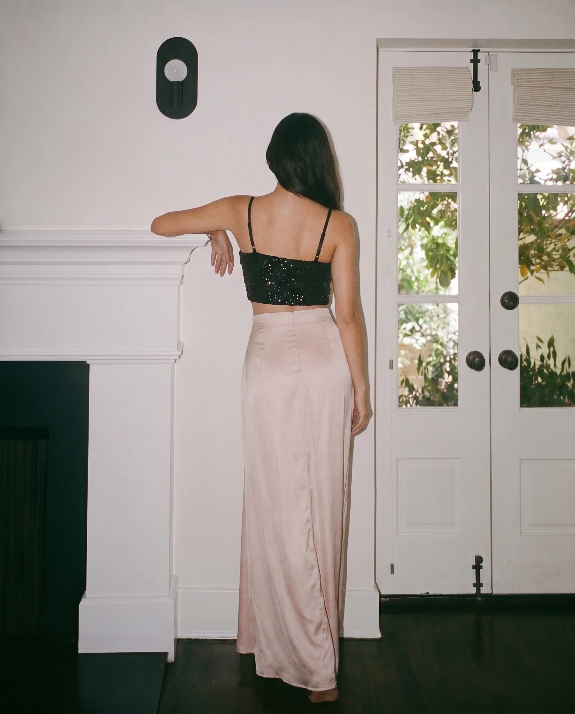 Sequins Top with Champagne Skirt Coord Set - Image 4