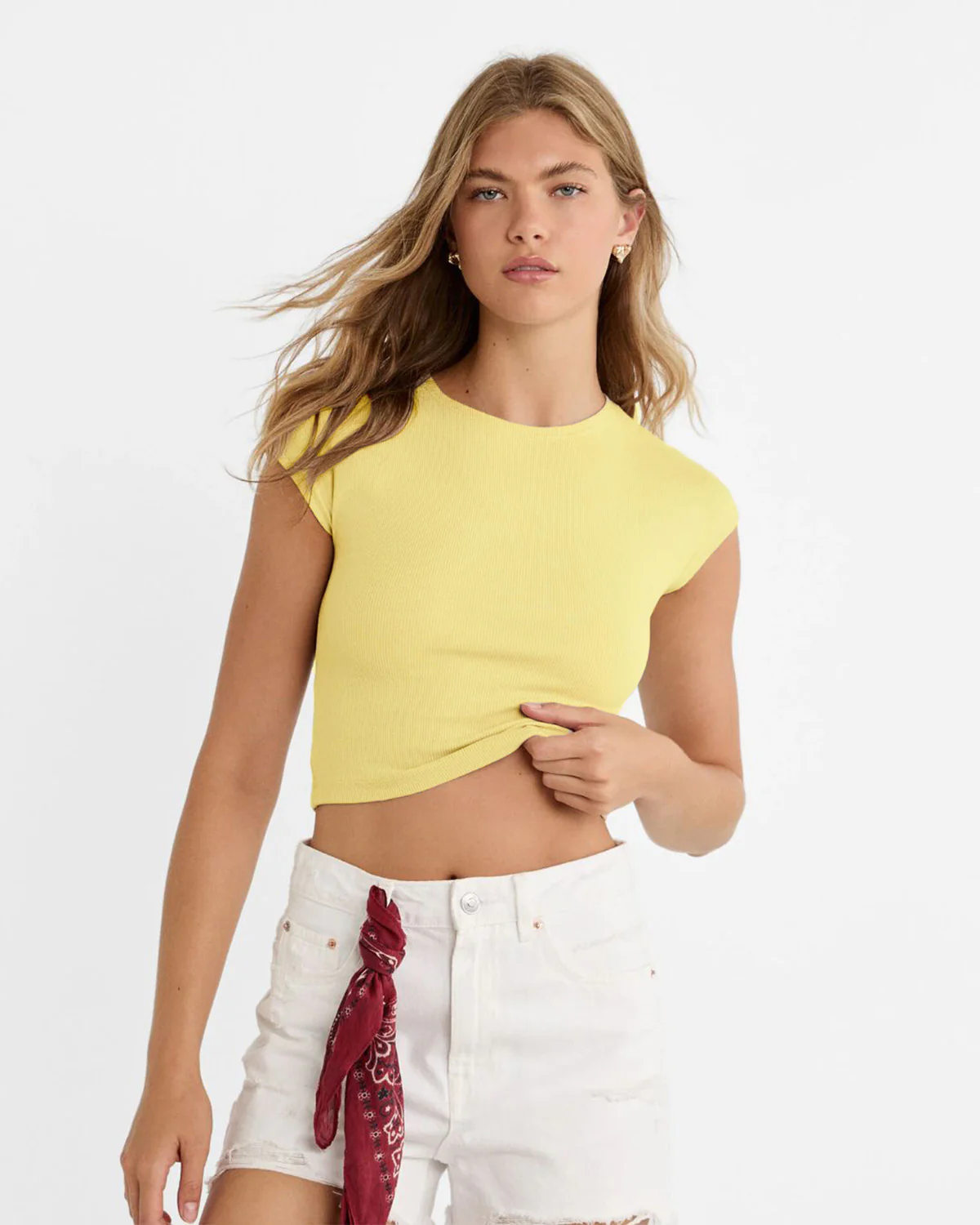 Set of 3 Ribbed Crew Neck Top - Image 4