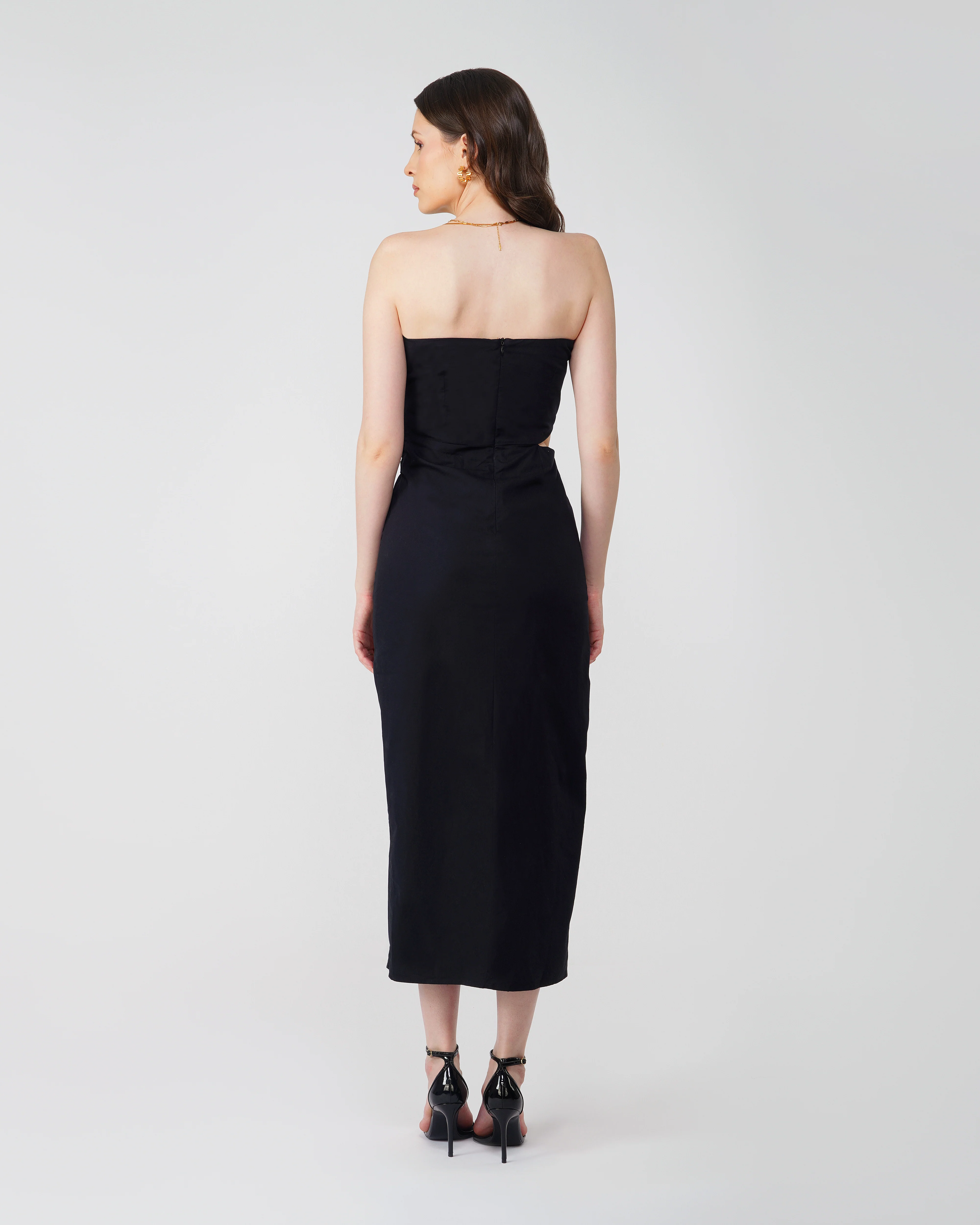 Strapless Slit Dress - 100% Cotton - Image 5