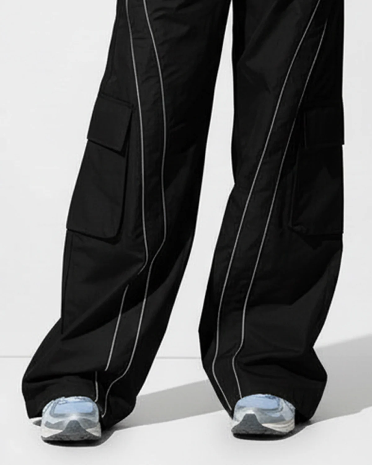 Striped Baggy Korean Pants - Image 6