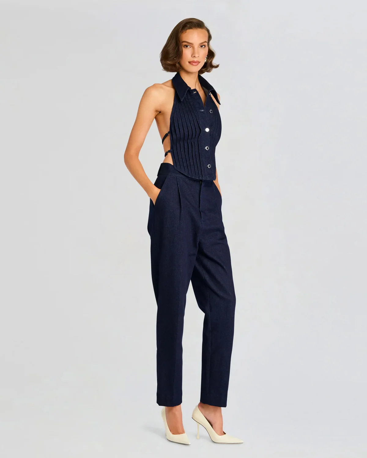 Three Piece Denim Set (Jacket + Top + Pant) - Image 2
