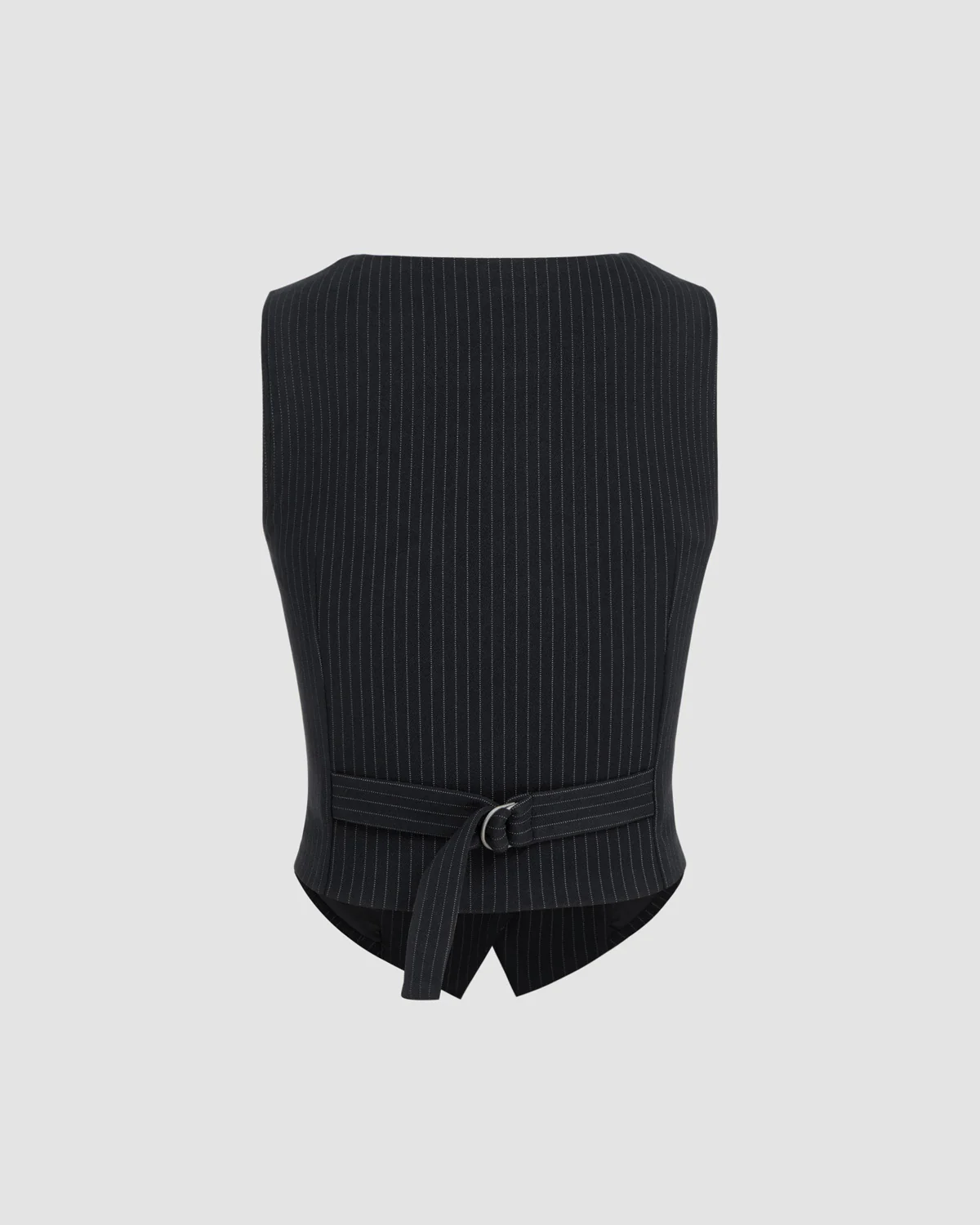 V Neck Pinstripes Waistcoat - Image 7